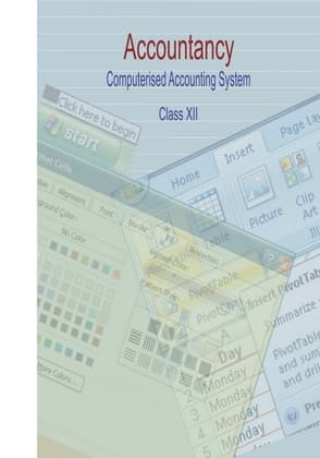 Computerised Accounting System - NCERT Class 12 PDF